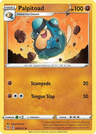 Palpitoad (089/203) [Sword & Shield: Evolving Skies] Reverse Holofoil