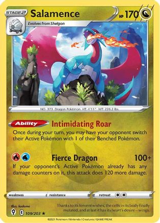 Salamence (109/203) [Sword & Shield: Evolving Skies] Reverse Holofoil