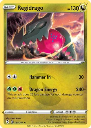 Regidrago (124/203) [Sword & Shield: Evolving Skies] Reverse Holofoil