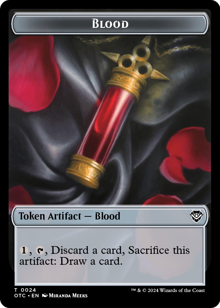 Blood  [Outlaws of Thunder Junction Commander Tokens] Foil