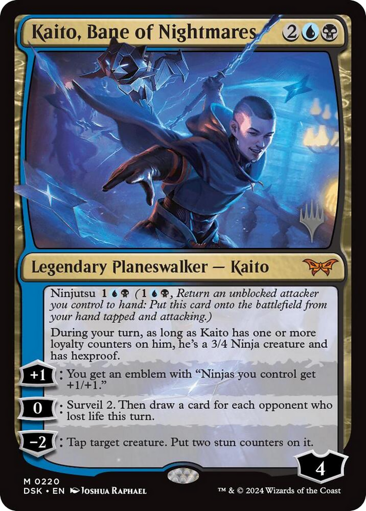 Kaito, Bane of Nightmares (Promo Pack) [Duskmourn: House of Horror Promos] Foil