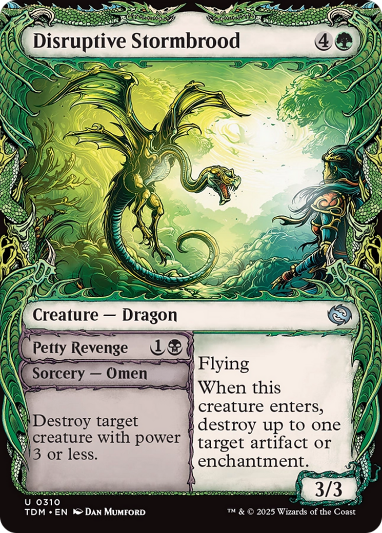 Disruptive Stormbrood (Showcase) [Tarkir: Dragonstorm] Foil