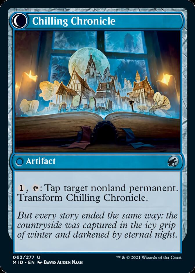 Mysterious Tome // Chilling Chronicle [Innistrad: Midnight Hunt] Foil