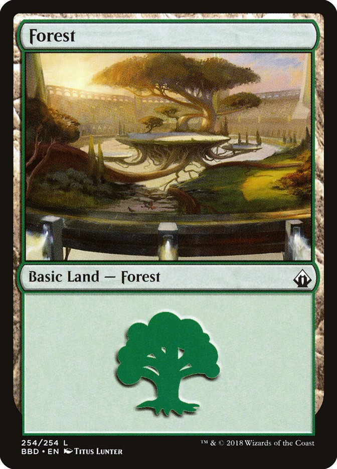 Forest (254) [Battlebond] Foil