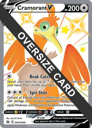 Cramorant V (SWSH086) (Jumbo Card) [Sword & Shield: Black Star Promos]
