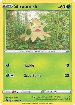 Shroomish (004/264) [Sword & Shield: Fusion Strike] Reverse Holofoil