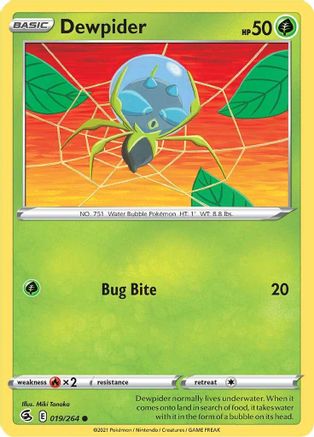 Dewpider (019/264) [Sword & Shield: Fusion Strike] Reverse Holofoil