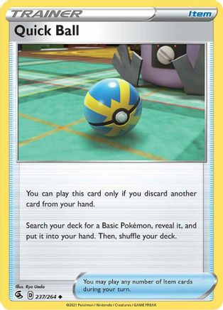 Quick Ball (237/264) [Sword & Shield: Fusion Strike] Reverse Holofoil