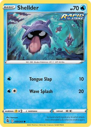 Shellder (050/264) [Sword & Shield: Fusion Strike] Reverse Holofoil