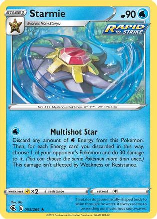 Starmie (053/264) [Sword & Shield: Fusion Strike] Reverse Holofoil