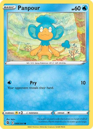 Panpour (068/264) [Sword & Shield: Fusion Strike] Reverse Holofoil