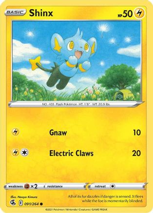 Shinx (091/264) [Sword & Shield: Fusion Strike] Reverse Holofoil