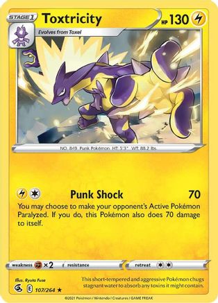 Toxtricity (107/264) [Sword & Shield: Fusion Strike] Reverse Holofoil