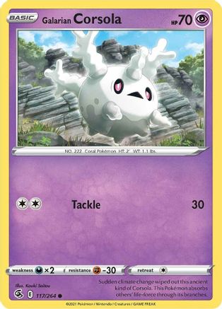 Galarian Corsola (117/264) [Sword & Shield: Fusion Strike] Reverse Holofoil