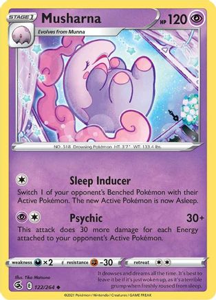 Musharna (122/264) [Sword & Shield: Fusion Strike] Reverse Holofoil