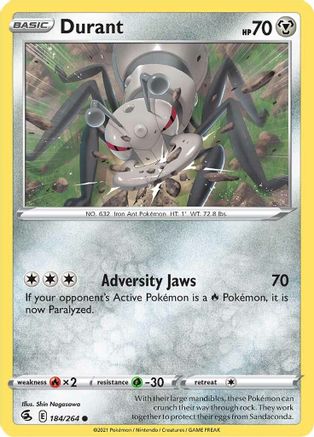 Durant (184/264) [Sword & Shield: Fusion Strike] Reverse Holofoil