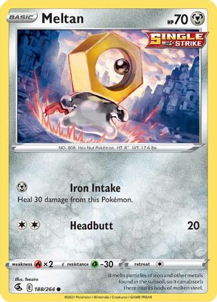 Meltan (188/264) [Sword & Shield: Fusion Strike] Reverse Holofoil