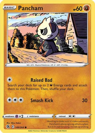 Pancham (149/264) [Sword & Shield: Fusion Strike] Reverse Holofoil