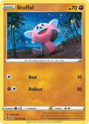 Stufful (150/264) [Sword & Shield: Fusion Strike] Reverse Holofoil