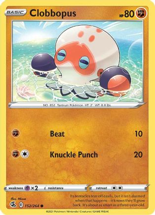 Clobbopus (152/264) [Sword & Shield: Fusion Strike] Reverse Holofoil