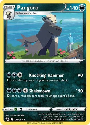 Pangoro (174/264) [Sword & Shield: Fusion Strike] Reverse Holofoil