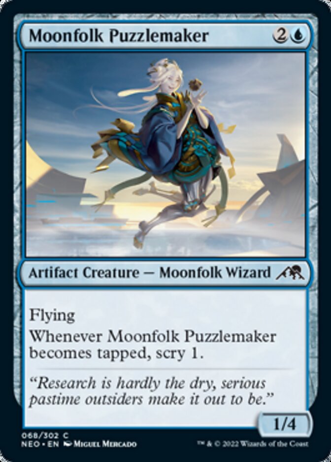 Moonfolk Puzzlemaker [Kamigawa: Neon Dynasty] Foil