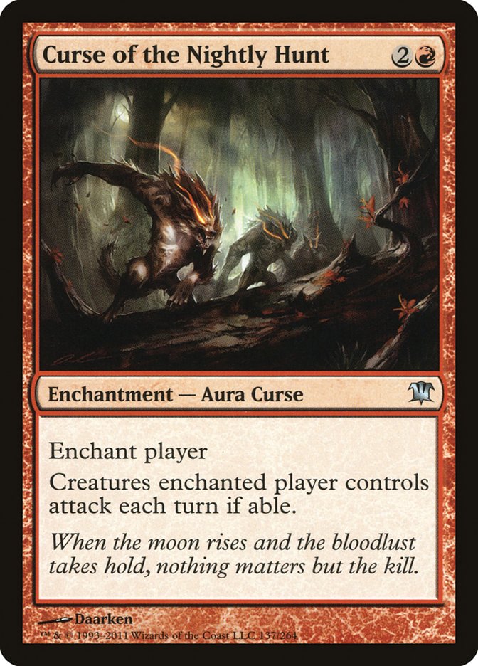 Curse of the Nightly Hunt [Innistrad] Foil