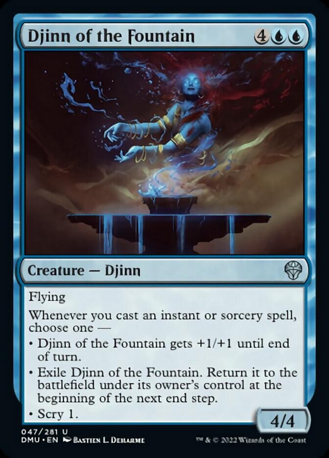 Djinn of the Fountain [Dominaria United] Foil