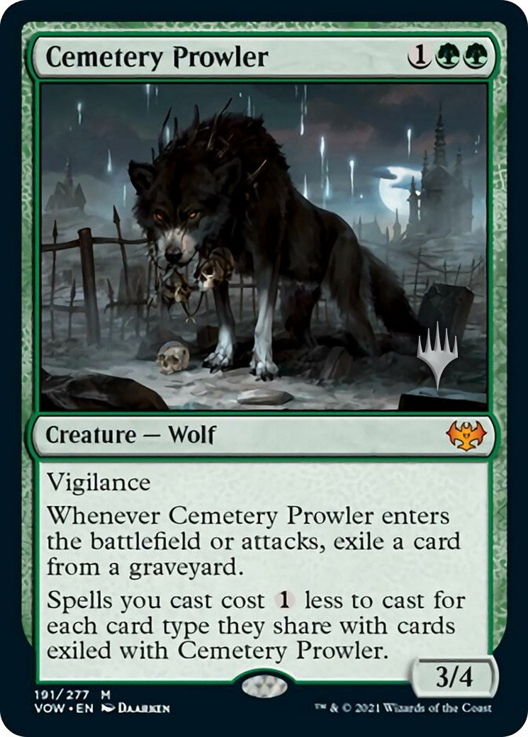 Cemetery Prowler (Promo Pack) [Aetherdrift Promos] Foil