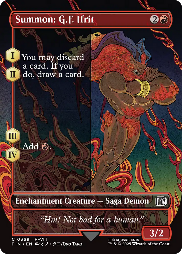 Summon: G.F. Ifrit (Borderless) [FINAL FANTASY] Foil