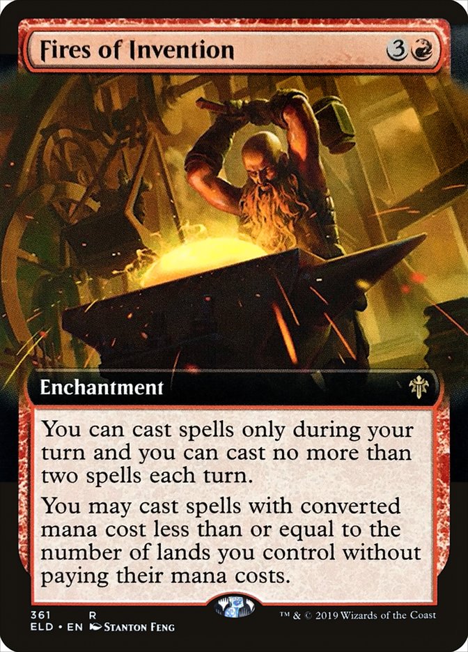 Fires of Invention (Extended Art) [Throne of Eldraine] Foil