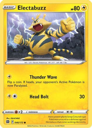 Electabuzz (046/172) [Sword & Shield: Brilliant Stars] Reverse Holofoil