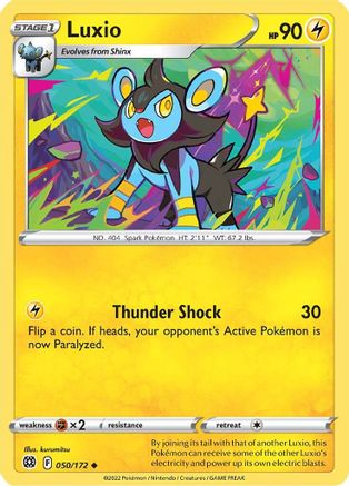Luxio (050/172) [Sword & Shield: Brilliant Stars] Reverse Holofoil