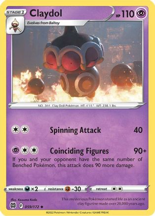 Claydol (059/172) [Sword & Shield: Brilliant Stars] Reverse Holofoil