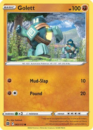 Golett (082/172) [Sword & Shield: Brilliant Stars] Reverse Holofoil