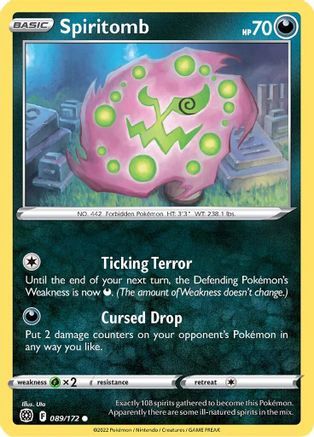 Spiritomb (089/172) [Sword & Shield: Brilliant Stars] Reverse Holofoil