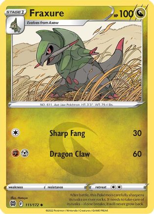 Fraxure (111/172) [Sword & Shield: Brilliant Stars] Reverse Holofoil