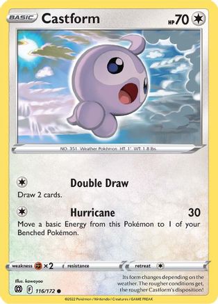 Castform (116/172) [Sword & Shield: Brilliant Stars] Reverse Holofoil