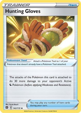 Hunting Gloves (142/172) [Sword & Shield: Brilliant Stars] Reverse Holofoil