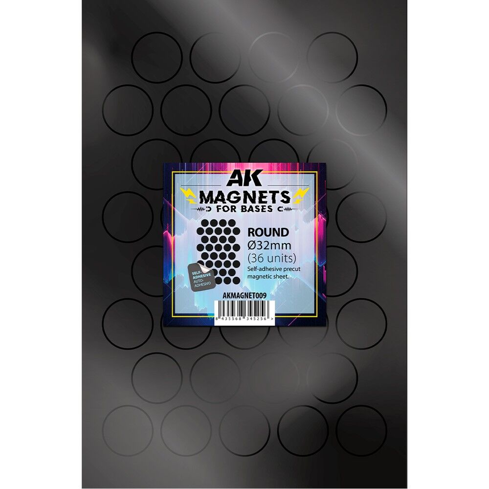AK Interactive - Magnets - Round 32 Ø - 36 units