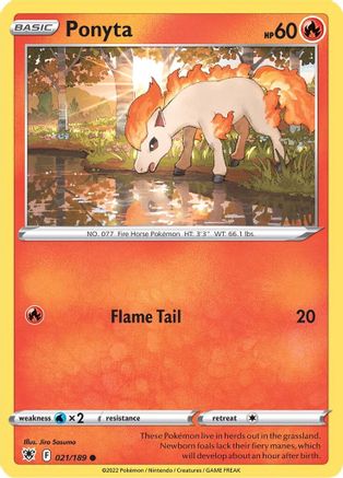 Ponyta (021/189) [Sword & Shield: Astral Radiance] Reverse Holofoil