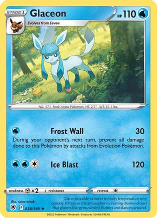 Glaceon (038/189) [Sword & Shield: Astral Radiance] Reverse Holofoil