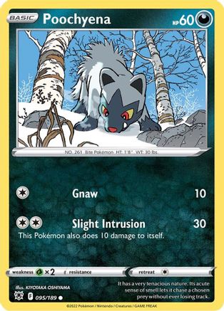 Poochyena (095/189) [Sword & Shield: Astral Radiance] Reverse Holofoil