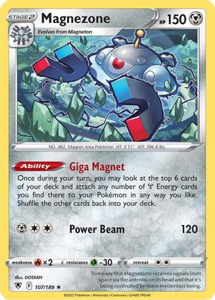 Magnezone (107/189) [Sword & Shield: Astral Radiance] Reverse Holofoil