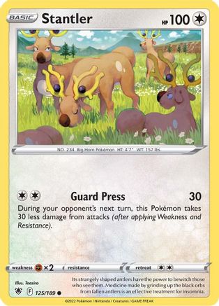 Stantler (125/189) [Sword & Shield: Astral Radiance] Reverse Holofoil