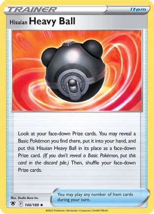 Hisuian Heavy Ball (146/189) [Sword & Shield: Astral Radiance] Reverse Holofoil