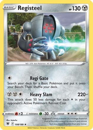 Registeel (108/189) [Sword & Shield: Astral Radiance] Reverse Holofoil