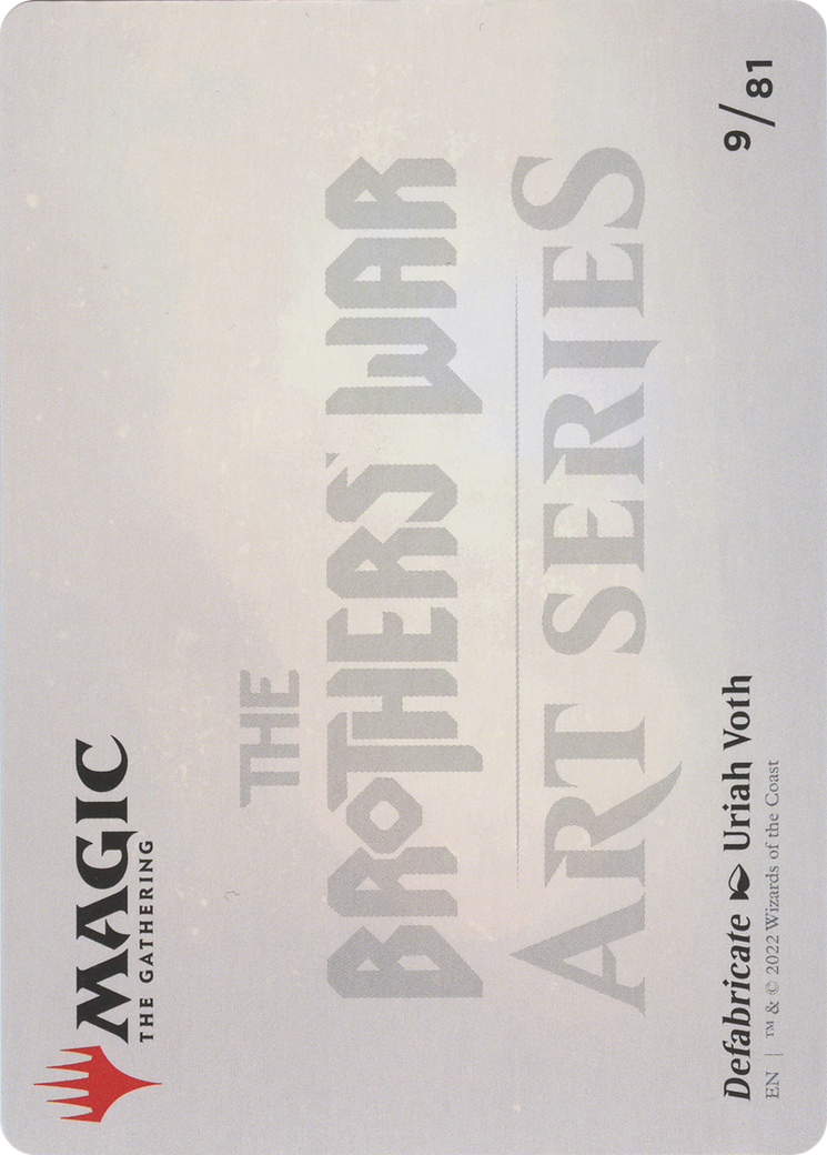 Defabricate // Defabricate  [The Brothers' War Art Series] (Borderless)
