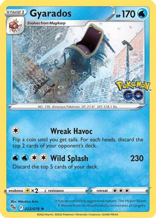 Gyarados (022/078) [Pokémon GO] Reverse Holofoil