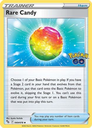 Rare Candy (069/078) [Pokémon GO] Reverse Holofoil